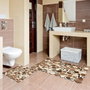 Mijölnir Juego de alfombrillas de baño marrón de 2 piezas